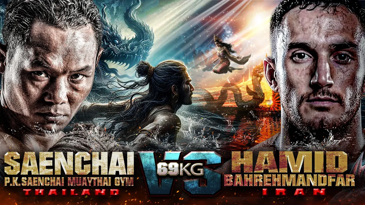 Saenchai P.K.Saenchai Muaythai Gym VS Hamid Bahrehmandfar | THAI FIGHT Kard Chuek Phayao