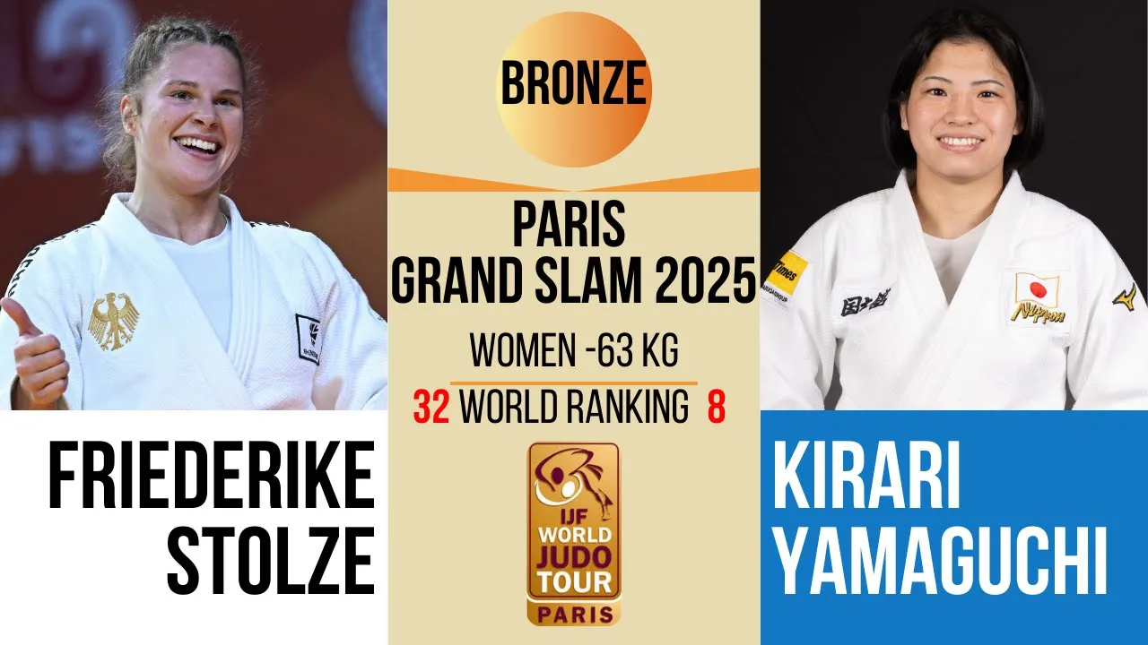 Friederike STOLZE VS Kirari YAMAGUCHI | PARIS Grand Slam 2026 | BRONZE -63 kg