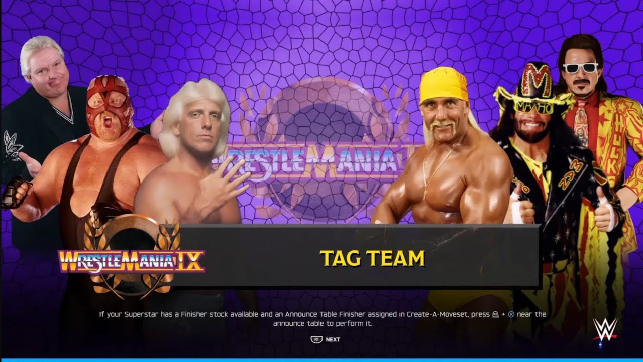 Vader & Flair vs Hulk Hogan & Macho Man. WWE 2K25