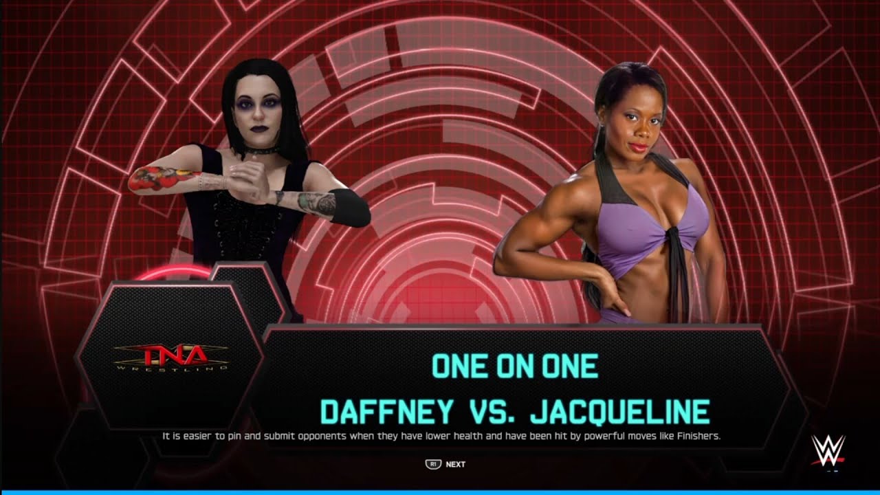 Daffney vs Jacqueline TNA. WWE2K25