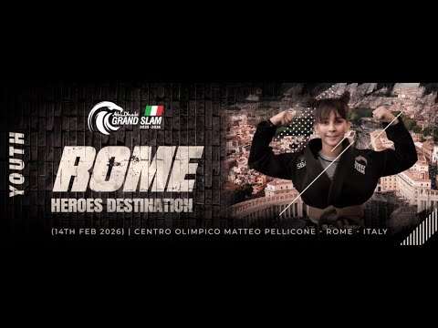 [Mat 4 - TV] ABU DHABI GRAND SLAM JIU-JITSU WORLD TOUR 2025-2026 - ROME - YOUTH