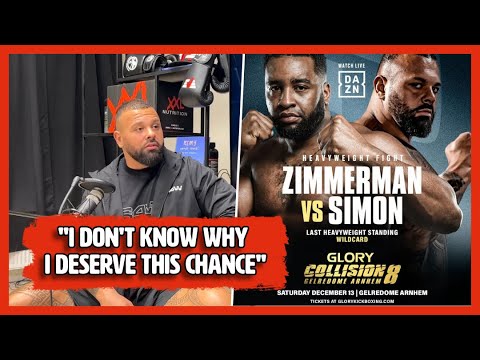 Alex Simon on fighting Errol Zimmerman: "I don't know why I deserve this chance"