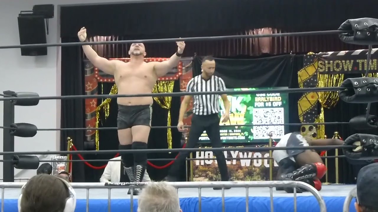 Leeroy Shogun vs Eddie Taurus w/Dr. Eric Christopher at PWA Hooray for Hollywood