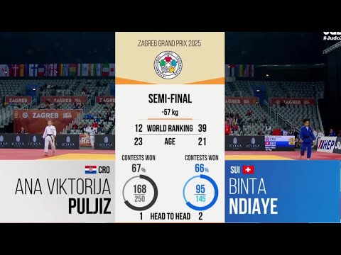 Ana Viktorija PULJIZ VS Binta NDIAYE Zagreb Grand Prix 2025 | SEMI-FINAL -57 kg