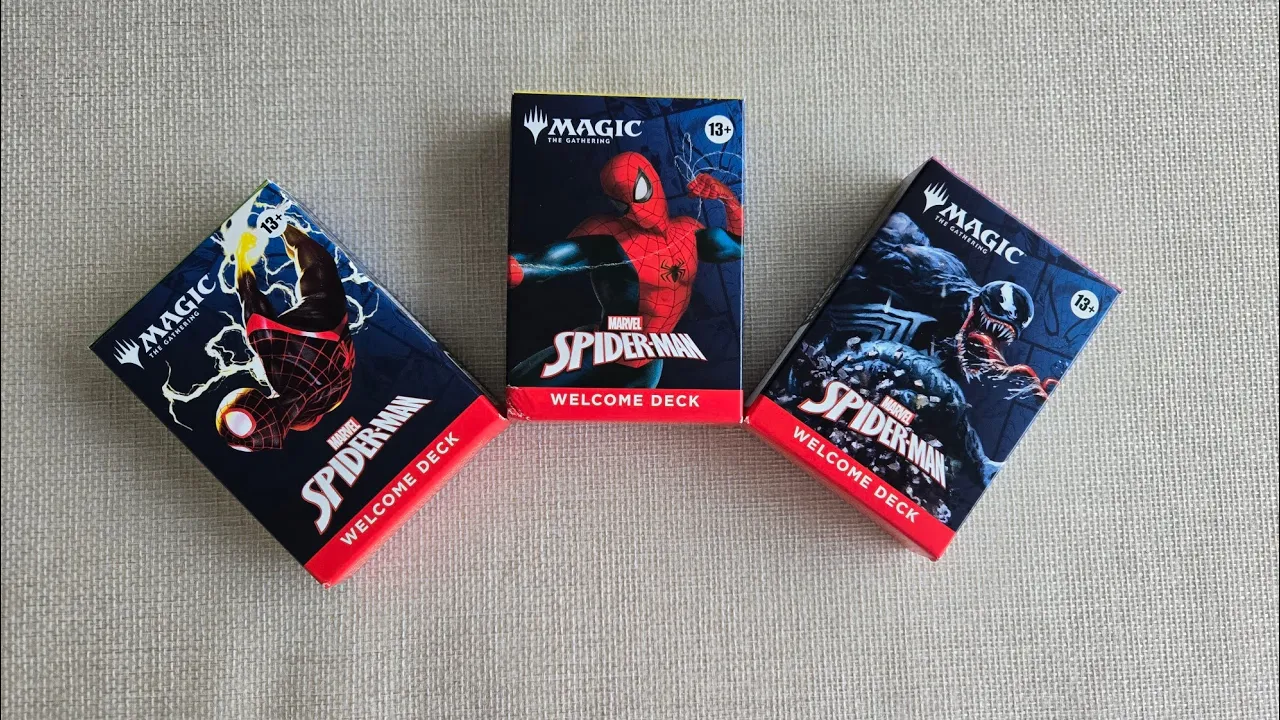 [4K] Opening Magic the Gathering Spider-Man Welcome Decks
