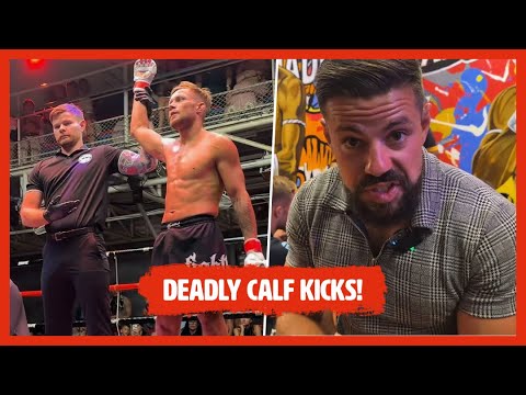 Calf Kicks From Hell 😳 Belgian MMA Fighter Dominates in Thailand 🔥
