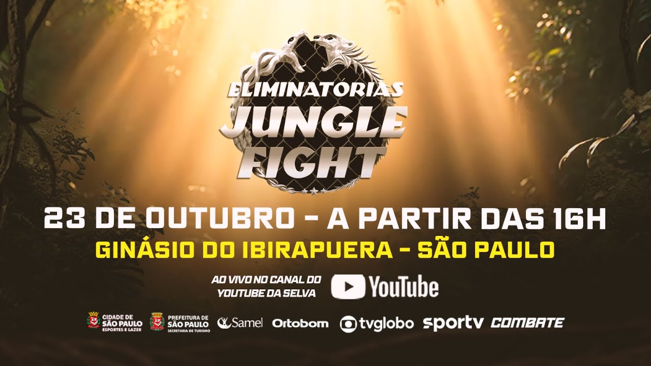 ELIMINATÓRIAS JUNGLE FIGHT - AO VIVO  - SÃO PAULO | 23/10