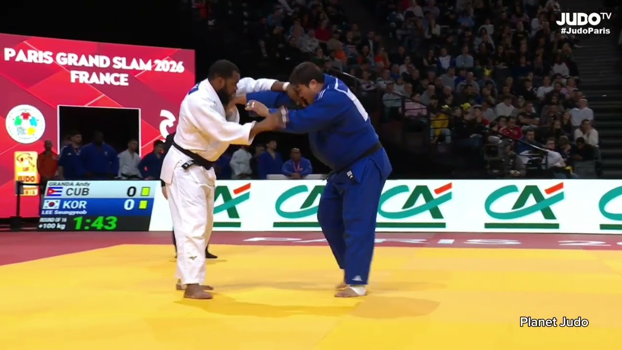 Andy GRANDA 🇨🇺 🆚️ Seungyeob LEE 🇰🇷 | 1/8 финала /+100кг | Большой Шлем Париж 2026