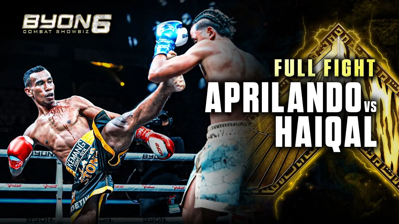 APRILANDO 'BLACK STONE'  VS HAIQAL 'MILLION DOLLAR KID'  (BYON COMBAT SHOWBIZ VOL.6)  FREE FIGHT