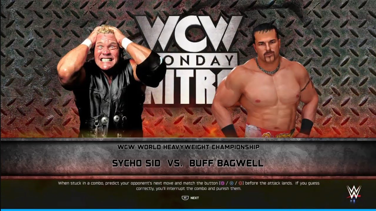 Sid vs Buff Bagwell. Nitro. WWE 2K25