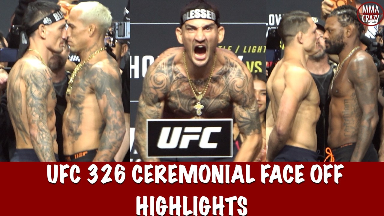 UFC 326 Ceremonial FINAL Face off Highlights