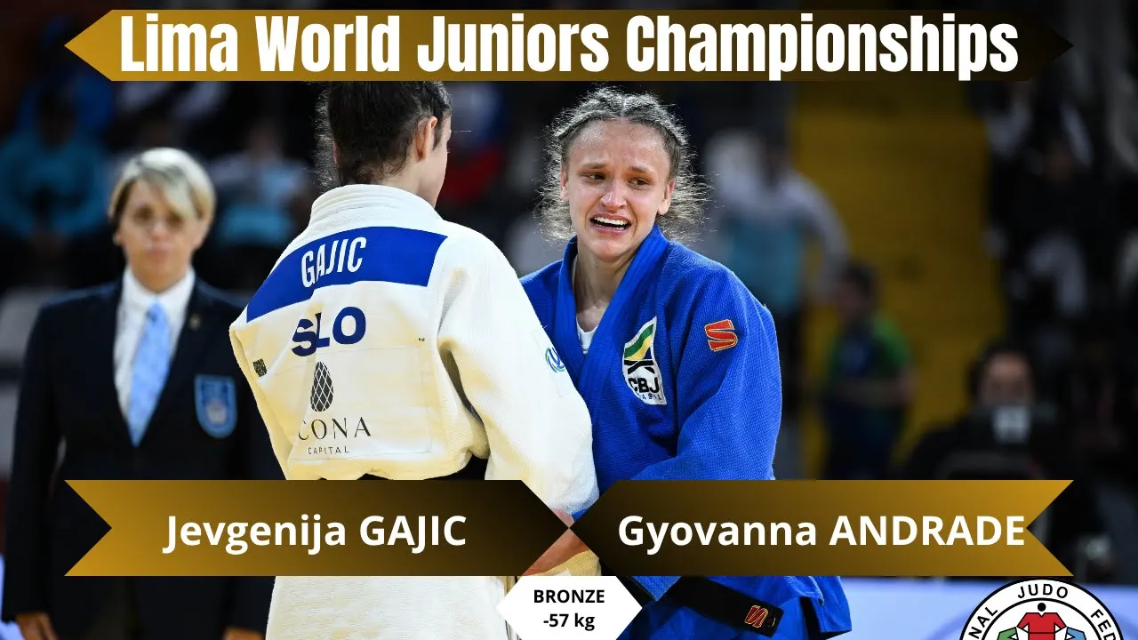 Jevgenija GAJIC VS Gyovanna ANDRADE Lima Juniors World Championship 2025 Bronze medal contest -57 kg