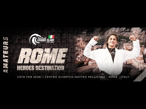 [Mat 4 - TV] ABU DHABI GRAND SLAM JIU-JITSU WORLD TOUR 2025-2026 - ROME - AMATEURS