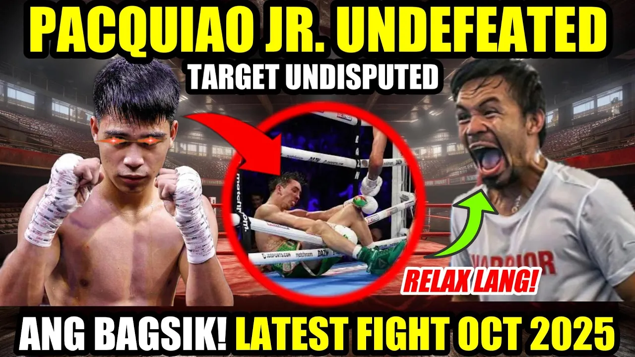 PACQUIAO JR. UNDISPUTED HALIMAW pa kay PACMAN | PACQUIAO vs SALADO OCT 2025