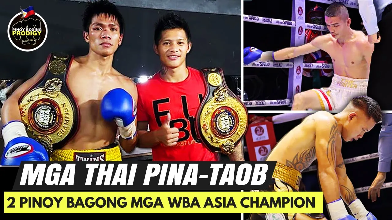 Thai Fighters TAOB kina Lerasan at Boca | Tiktok Boys bagong mga WBA Asia Champion