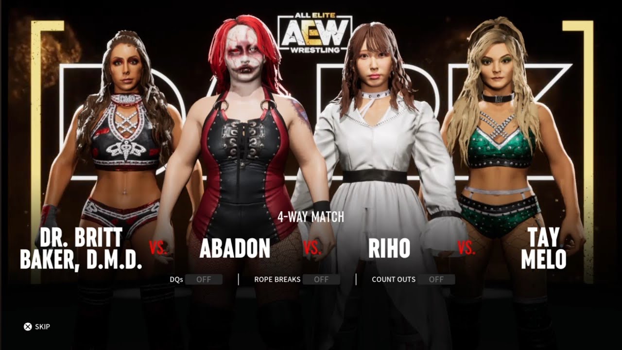 AEW Missing In Action Womens Fatal Fourway. AEW: Fight Forever