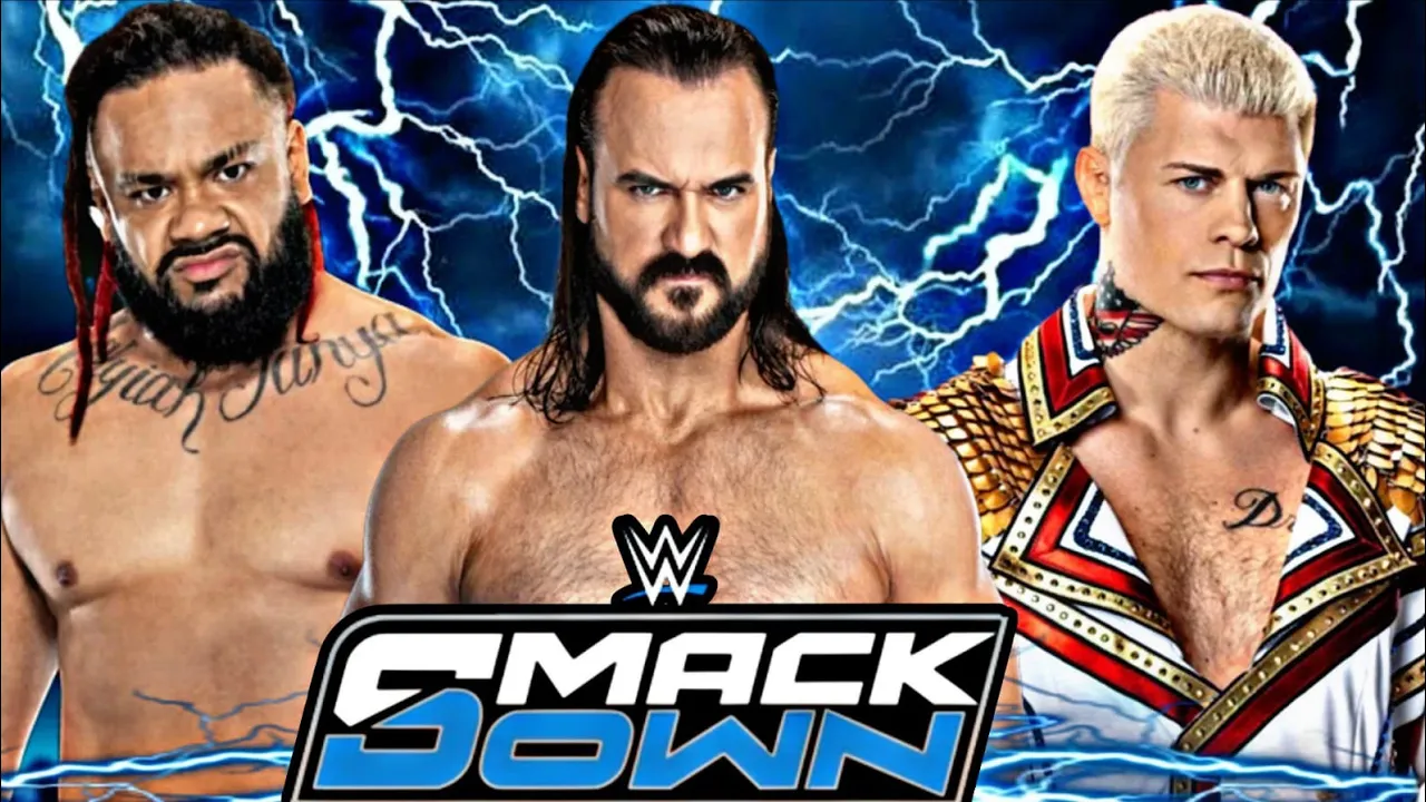 Cody Rhodes Vs Jacob Fatu Vs Drew Mcintyre WWE SmackDown 11 Jan 2026 wwe2k25 Simulation - FULL MATCH