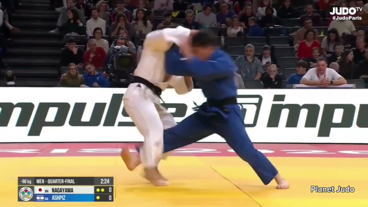 Ryuju NAGAYAMA 🇯🇵 🆚️ Izhak ASHPIZ 🇮🇱 | четвертьфинал/-60кг | Большой Шлем Париж 2026