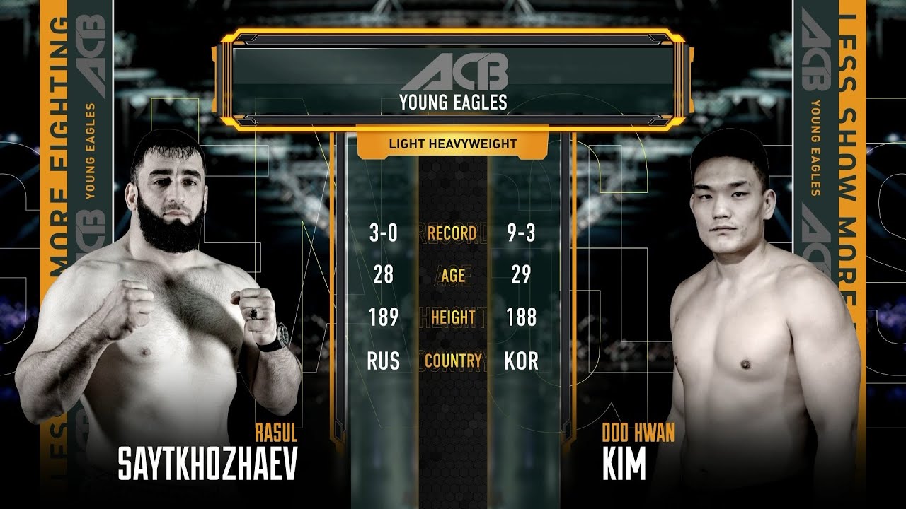 Расул Сайтхожаев vs. Ду Хван Ким | Rasul Saytkhozhaev vs. Doo Hwan Kim | ACB 78 - Young Eagles 24