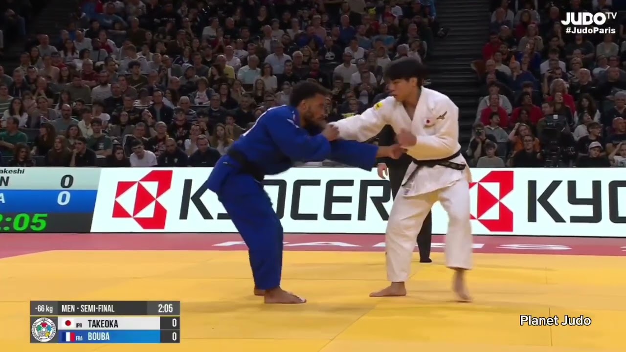 Takeshi TAKEOKA 🇯🇵 🆚️ Daikii BOUBA 🇨🇵 | полуфинал/-66кг | Большой Шлем Париж 2026
