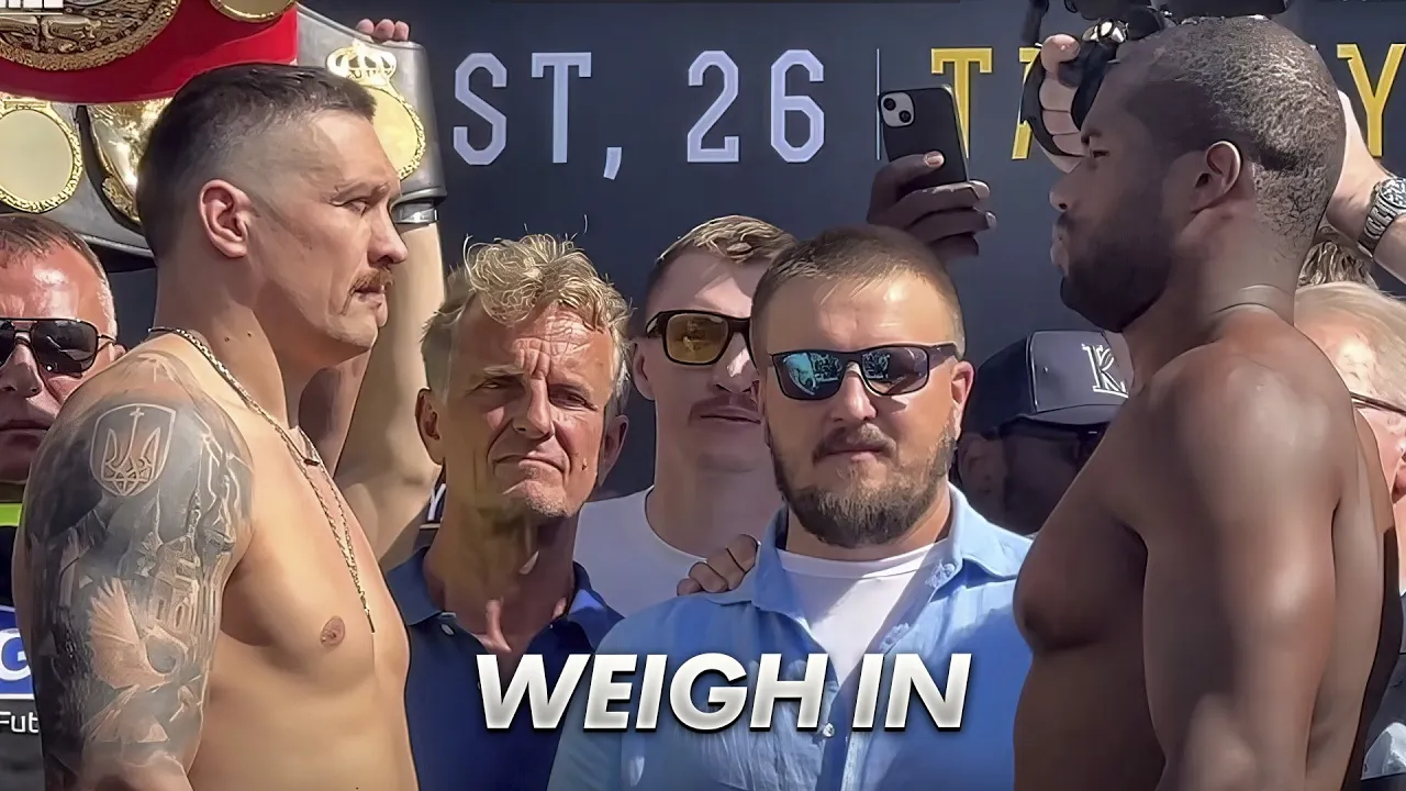 Oleksandr Usyk vs Daniel Dubois WEIGH IN & FINAL FACE OFF | BOXING FIGHT HD