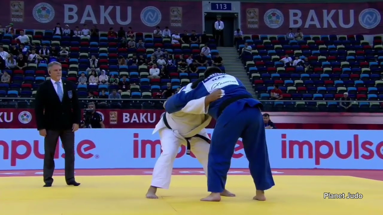 Gela ZAALISHVILI 🇬🇪 🆚️ Adil ORAZBAYEV 🇰🇿 | 1 раунд /+100кг | Большой Шлем Баку 2023