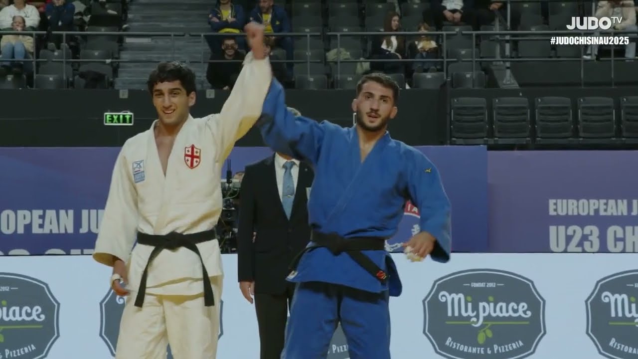 Giorgi LOLADZE VS Otari KVANTIDZE European Judo Championships U23 | Bronze medal contest -73 kg