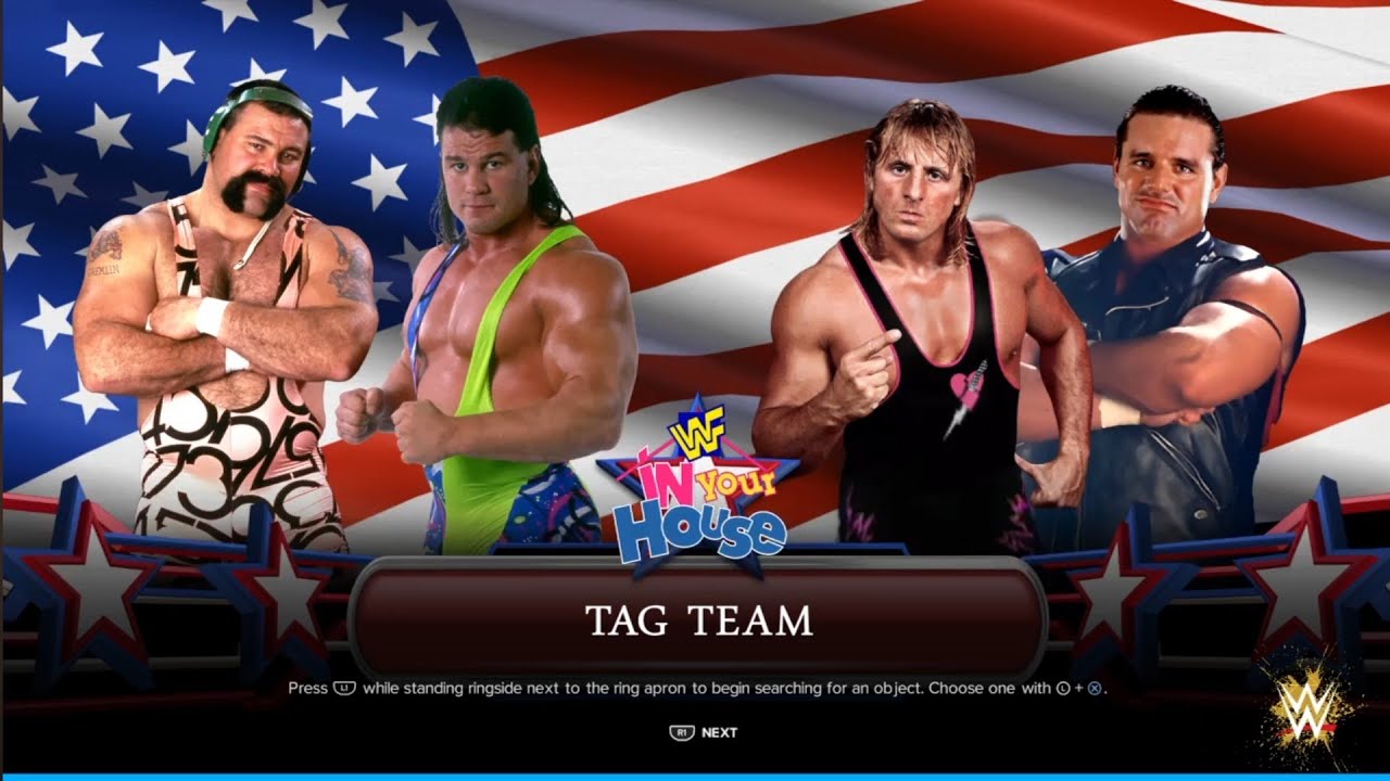 The Steiner Brothers vs Owen & Bulldog. WWE 2K24