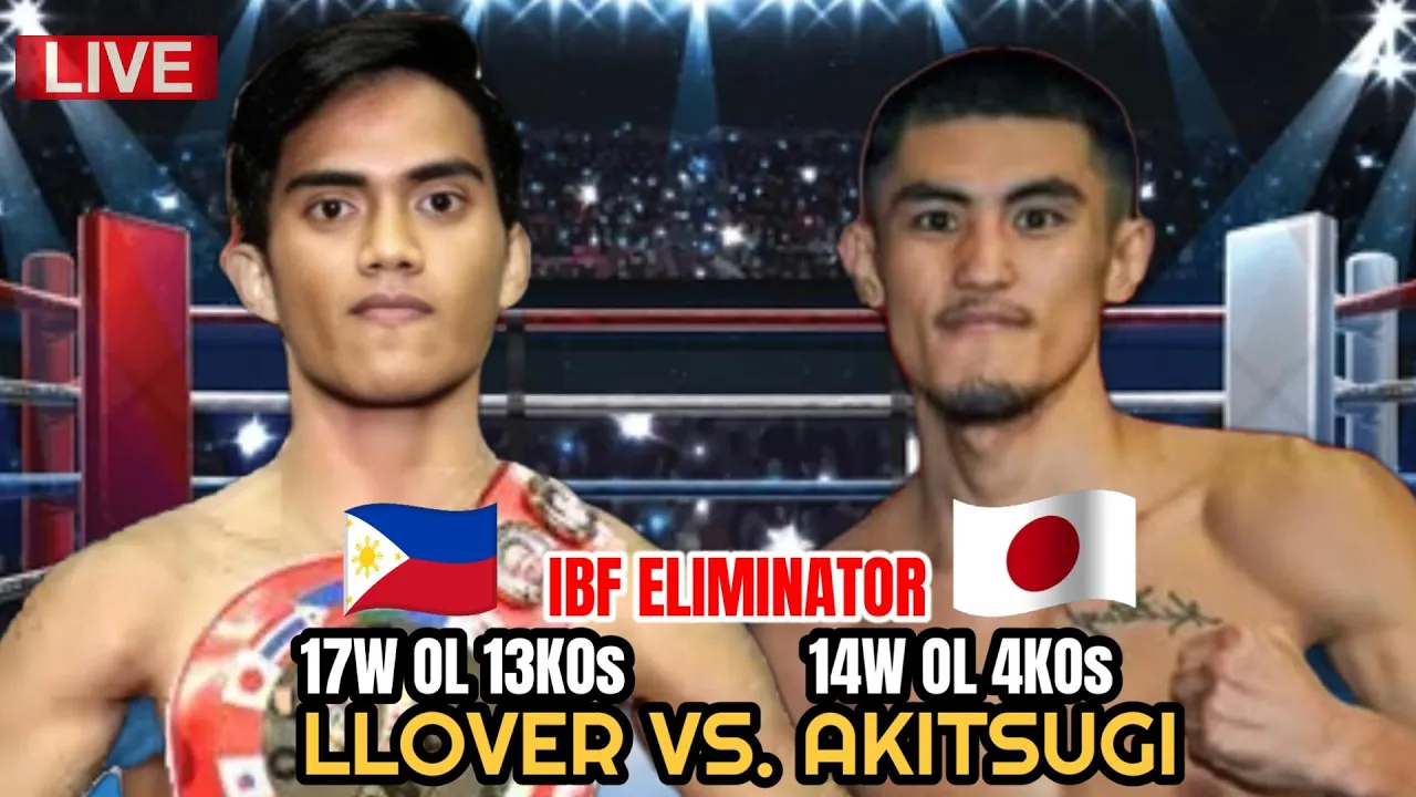 PACQUIAO JR! LAHAT BAGSAK SA ROUND 1 | LLOVER VS AKITSUGI IBF TITLE ELIMINATOR!