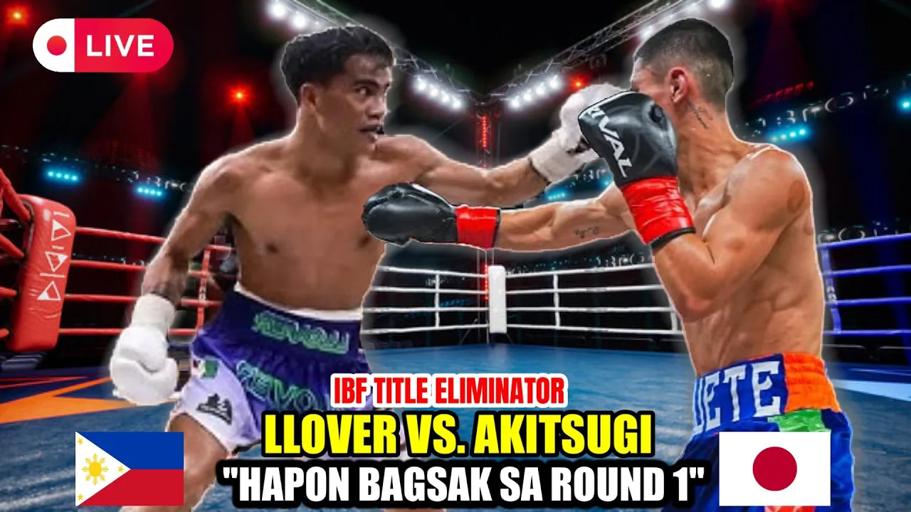 LLOVER vs AKITSUGI IBF ELIMINATOR | JAPAN NAGULAT! HAPON BAGSAK SA R1!