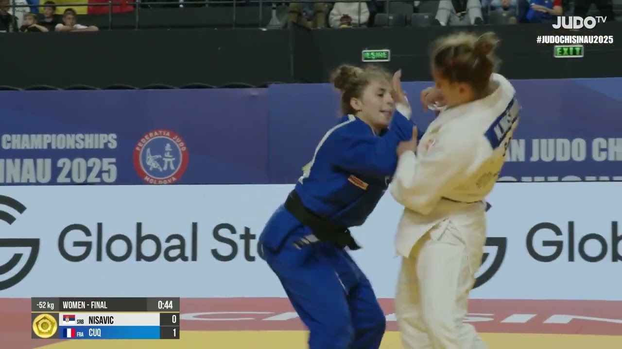 Nikolina NISAVIC VS Pauline CUQ European Judo Championships U23 | Gold medal contest -52 kg