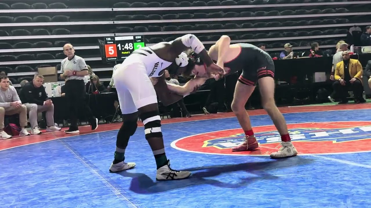 Marquavious Lane Valdosta vs Nic Owens North Gwinnett 126lbs 2026 GHSA 6A State Tournament Finals