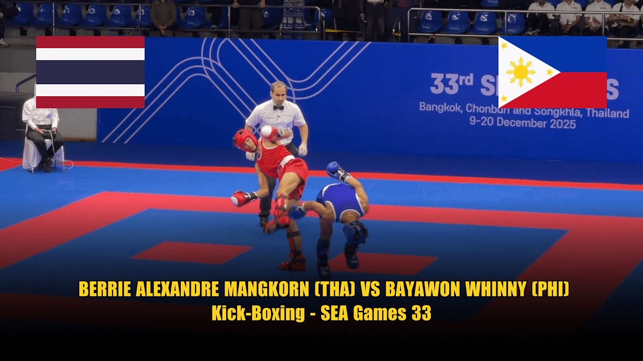 MEN’S KICK LIGHT - 57KG: BERRIE ALEXANDRE MANGKORN (THA) VS BAYAWON WHINNY (PHI) – SEA GAMES 33