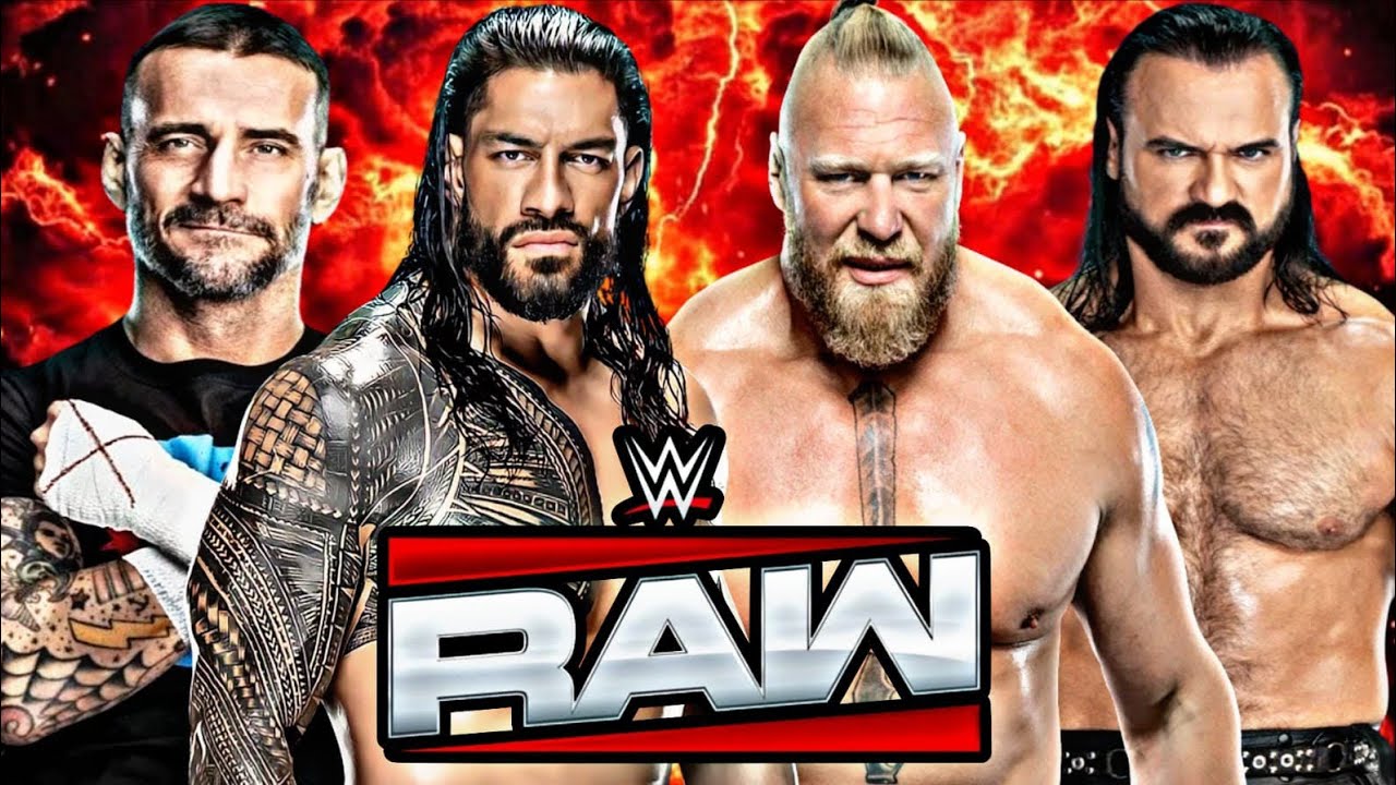 FULL MATCH - Roman Reigns & Cm Punk Versus Brock Lesnar & Drew Mcintyre: WWE RAW Netflix