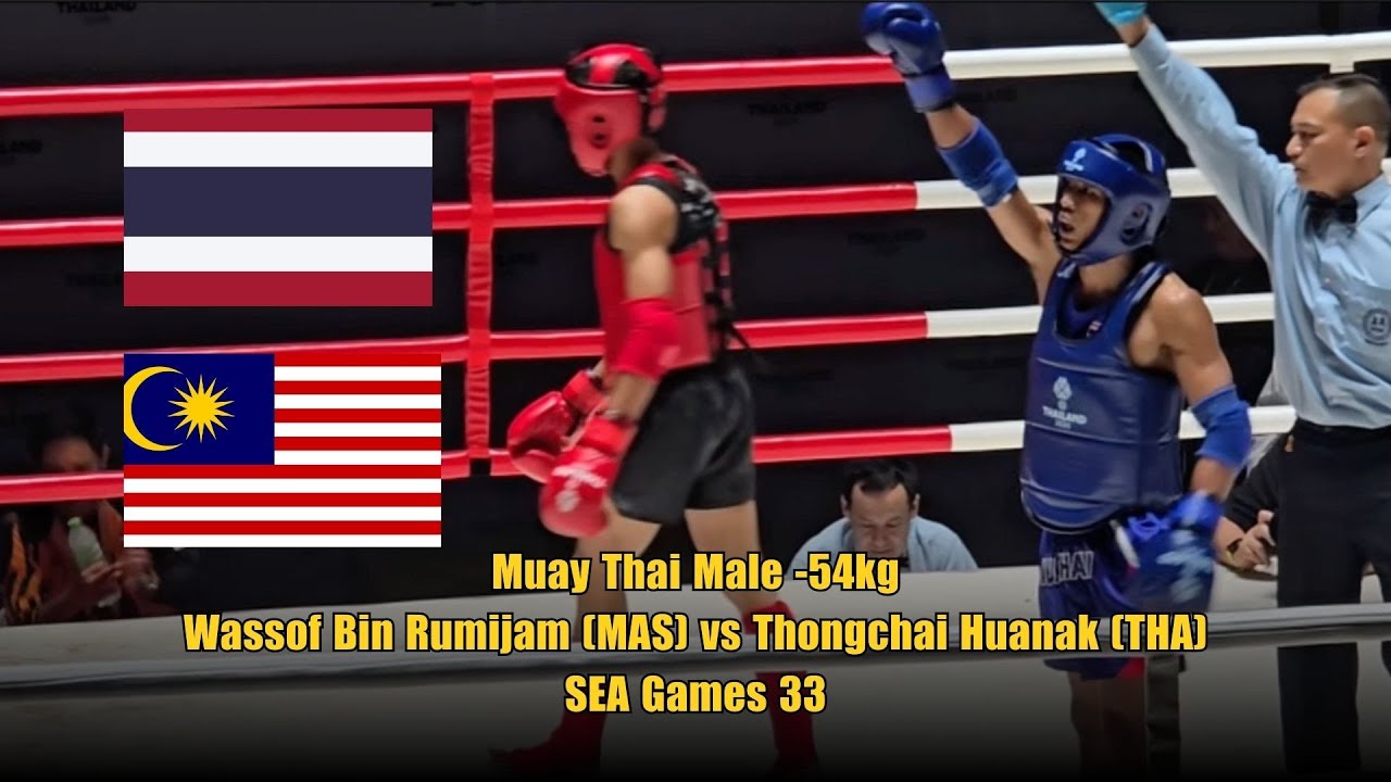 Muay Thai Male -54kg: Wassof Bin Rumijam (MAS) vs Thongchai Huanak (THA) | SEA Games 33