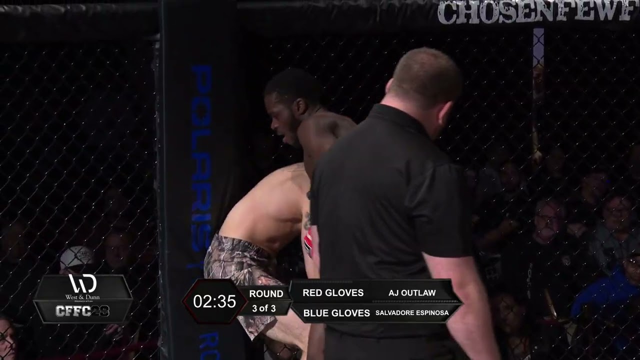 CHOSEN FEW FIGHTING CHAMPIONSHIP 28 Salvadore Espinosa vs AJ Outlaw