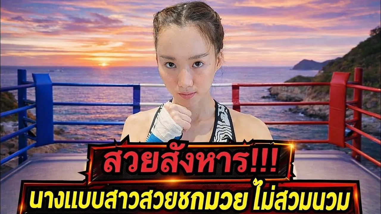 โคตรโหด นางแบบชาวไทยจีนสุดน่ารักชกมวยหมัดเปล่าไม่สวมนวมต่อยคู่ชกเลือดอาบ Pat Denman vs Nong Neoy