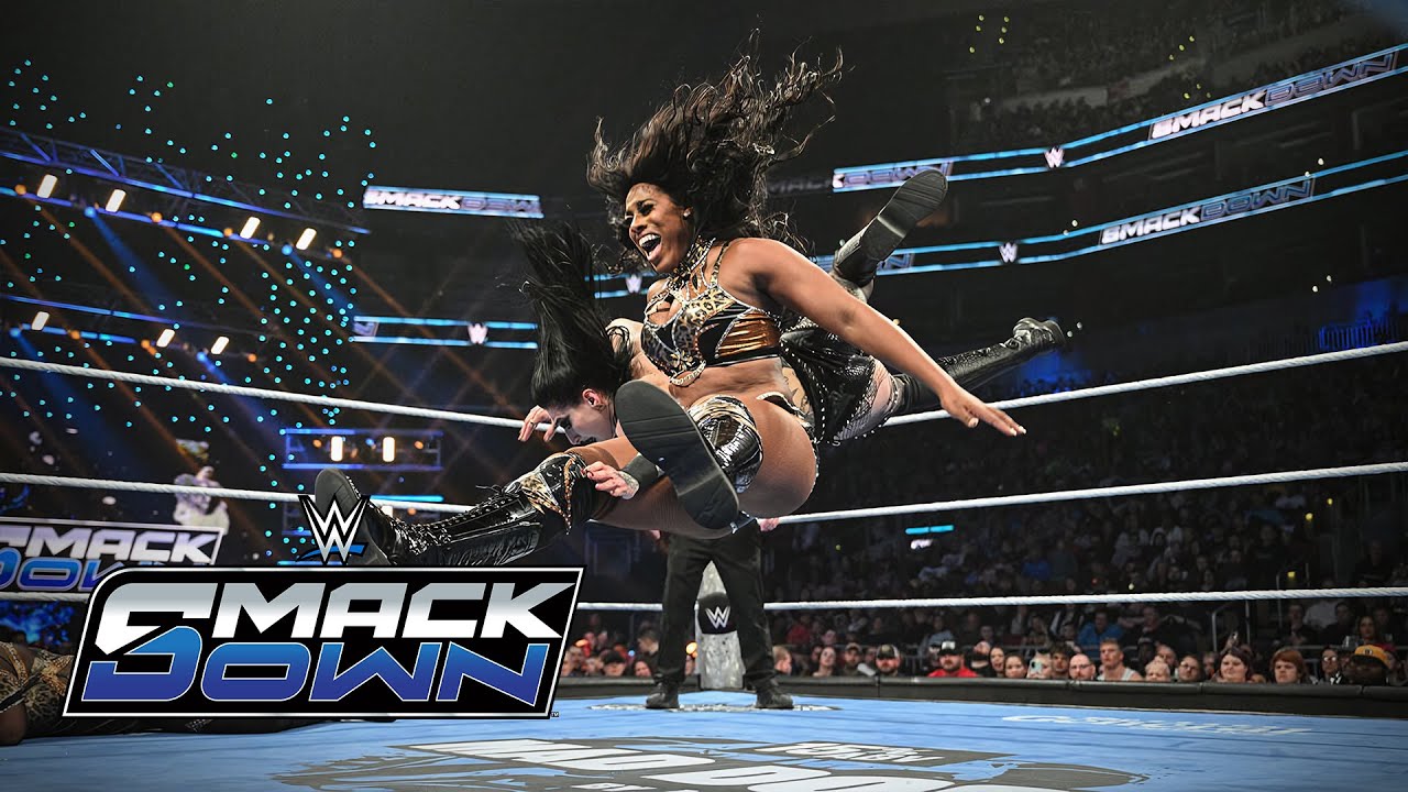 ريا ريبلي وإيو سكاي ضد نيا جاكس ولاش ليجيند - سماكداون ٢٧ فبراير ٢٠٢٦