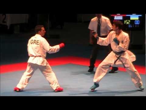 Kumite -67kg: DIMITRIOS TRIANTAFYLLIS vs UKR - 46th EKF European Karate Championships
