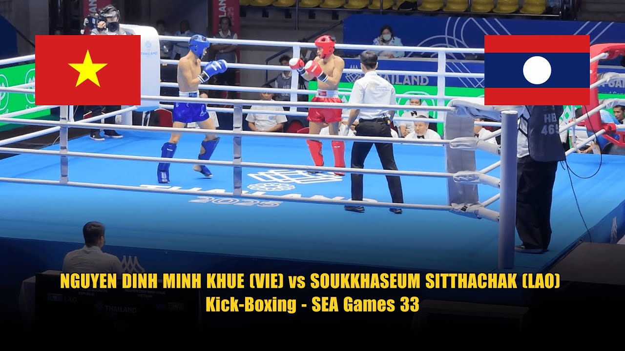 MEN’s Low Kick - 51kg: NGUYEN DINH MINH KHUE (VIE) vs SOUKKHASEUM SITTHACHAK (LAO) – SEA Games 33