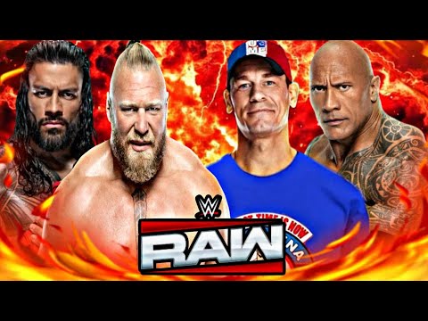 FULL MATCH - Roman Reigns & Brock Lesnar Vs. John Cena & Rock : WWE RAW NETFLIX 2026