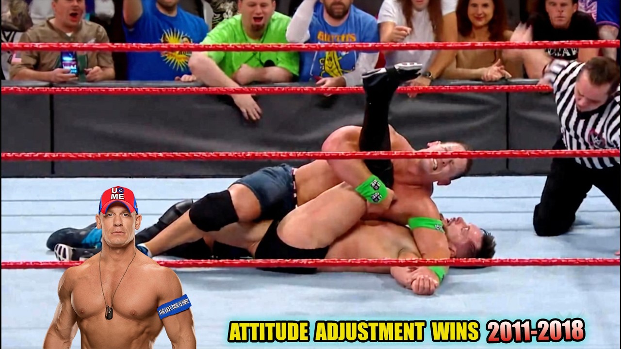 WWE John Cena AA Wins | 2011–2018 Era | Match Winning Finishers | Full HD Compilation