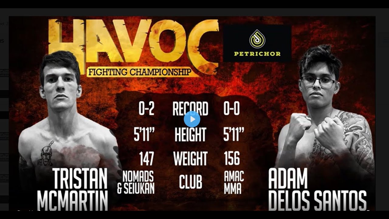 Adam Delos Santos Vs Tristen McMartin HavocFC21 November 28, 2025