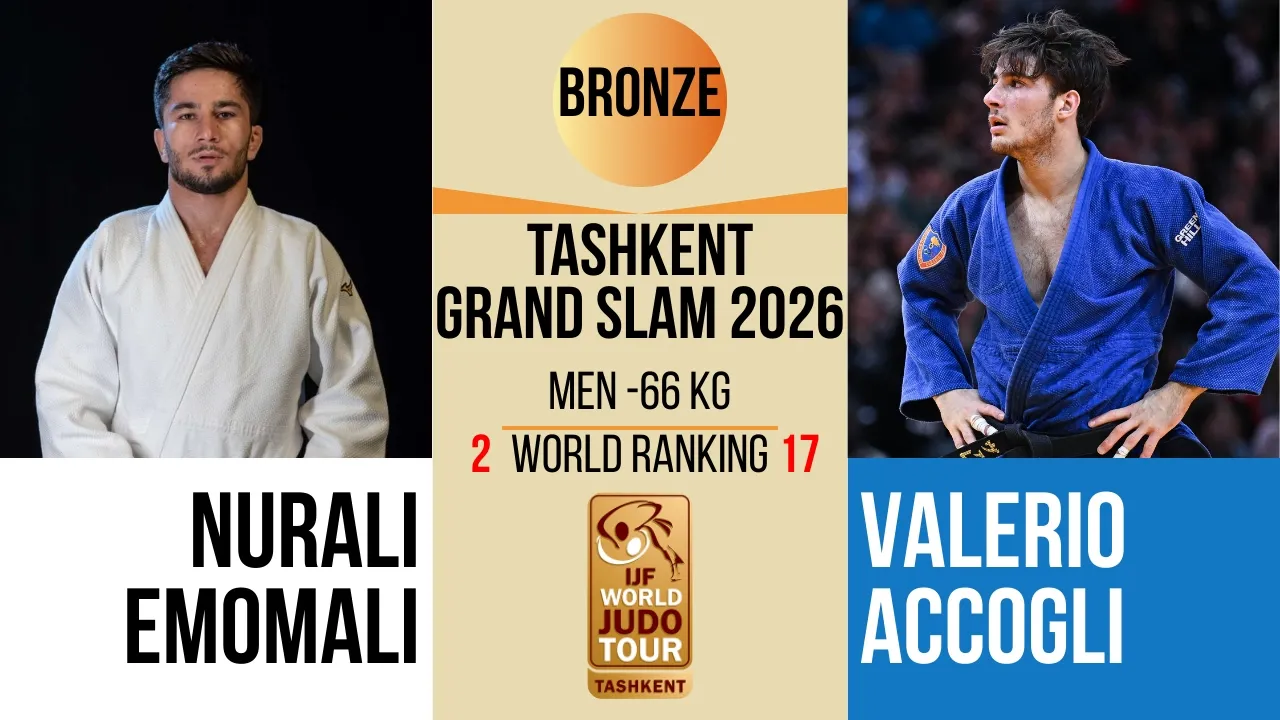 Nurali EMOMALI VS Valerio ACCOGLI | Tashkent Grand Slam 2025 | BRONZE -66 kg