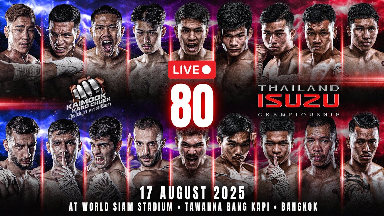 🔴 LIVE THAI FIGHT LEAGUE #80 | 17 August 2025