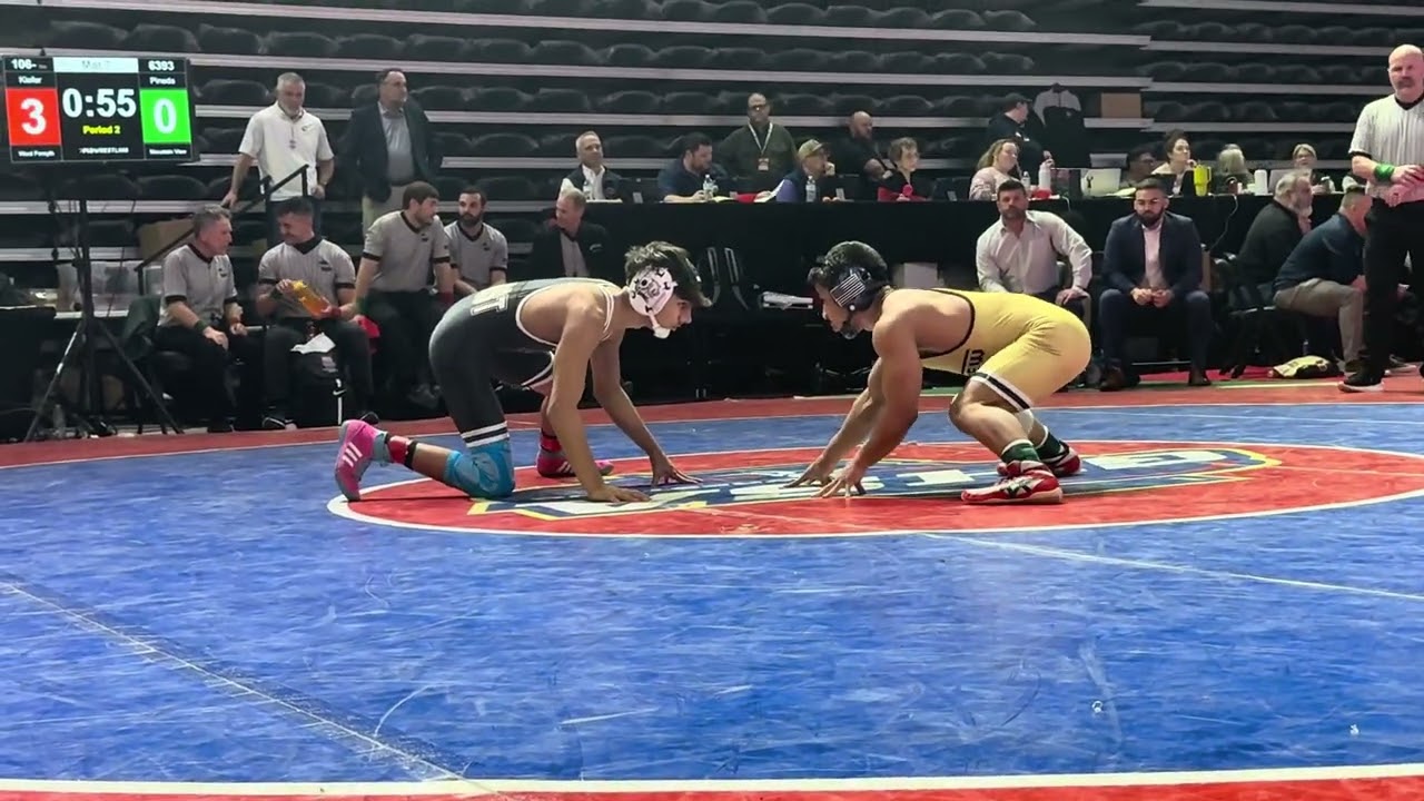 Derik Kiefer West Forsyth vs Yeredy Pineda Mountain View 106lbs 2026 GHSA 6A State Tournament Finals