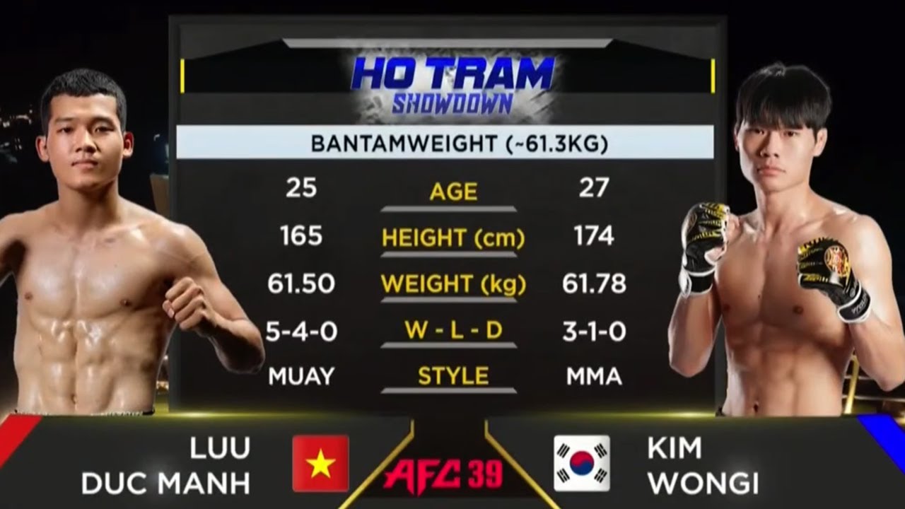 AFC39 제 5경기 Luu Duc Manh vs 김원기