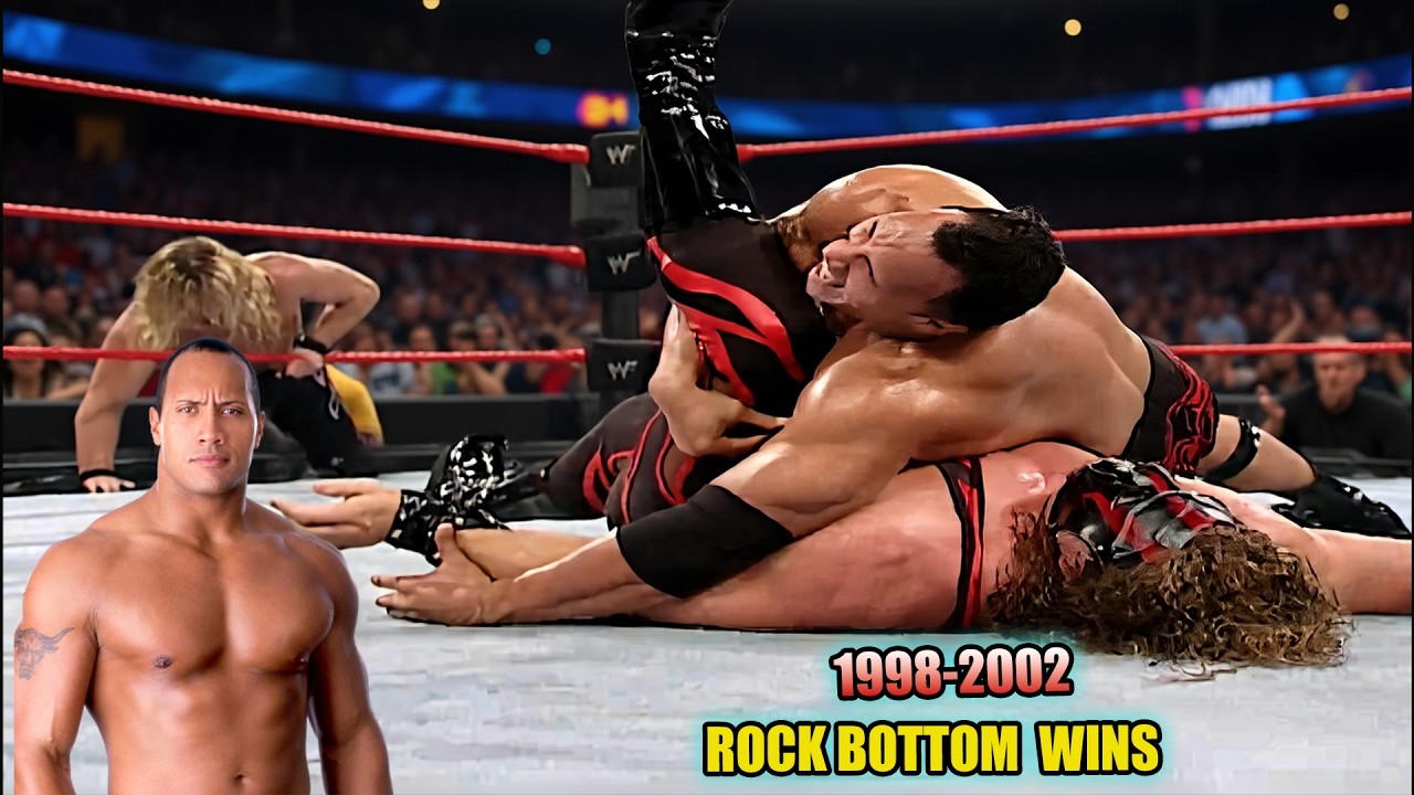 WWE Rock Bottom Wins | 1998–2002 Era | The People’s Champion Victories | Full HD Compilation
