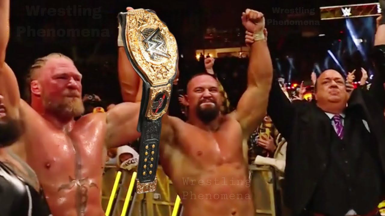 Brock Lesnar Helps Bron Breakker Wins World Heavyweight Championship WWE Raw 1 December 2025 