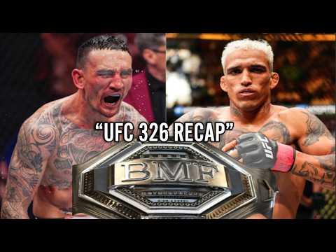 UFC 326 BMF Recap: Oliveira vs Holloway (Narrated Photo Highlights)